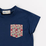 Load image into Gallery viewer, Modern Tee in Marine Posy
