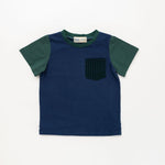 Load image into Gallery viewer, Colorblock Pocket Tee in Pool
