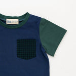 Load image into Gallery viewer, Colorblock Pocket Tee in Pool
