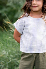 Load image into Gallery viewer, Day Shirt in Azure Seersucker
