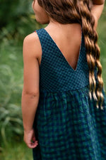 Load image into Gallery viewer, Weekend Dress in Pool Gingham
