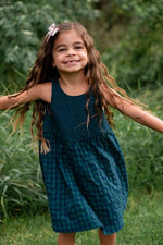 Load image into Gallery viewer, Weekend Dress in Pool Gingham
