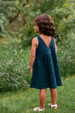 Load image into Gallery viewer, Weekend Dress in Pool Gingham

