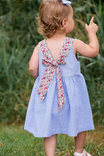 Load image into Gallery viewer, Sunday Dress in Azure Posy
