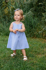 Load image into Gallery viewer, Sunday Dress in Azure Posy
