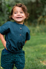 Load image into Gallery viewer, Popover Shirt in Pool Gingham
