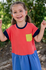 Load image into Gallery viewer, Casual Dress in Summer Colorblock
