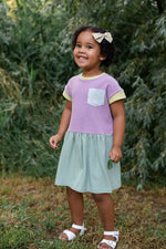 Load image into Gallery viewer, Casual Dress in Sorbet Colorblock
