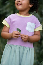 Load image into Gallery viewer, Casual Dress in Sorbet Colorblock
