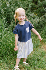 Load image into Gallery viewer, Casual Dress in Lake Stripe
