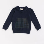Load image into Gallery viewer, Bamboo Shawl Collar Sweatshirt in Midnight Mistletoe
