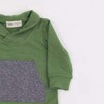 Load image into Gallery viewer, Bamboo Shawl Collar Romper in Grass
