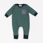 Load image into Gallery viewer, Zipper Romper in Juniper Midnight
