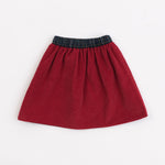 Load image into Gallery viewer, Reversible Skirt in Mistletoe Plaid
