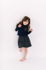 Load image into Gallery viewer, Reversible Skirt in Mistletoe Plaid
