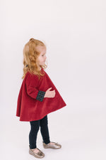Load image into Gallery viewer, Reversible Swing Tunic in Currant Mistletoe

