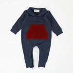 Load image into Gallery viewer, Bamboo Shawl Collar Romper in Evening Rust
