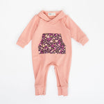 Load image into Gallery viewer, Shawl Collar Romper in Plumrose
