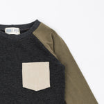 Load image into Gallery viewer, Bamboo Raglan Pullover in Olive Shadow

