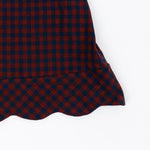 Load image into Gallery viewer, Scalloped Dress in Rust Gingham
