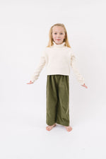 Load image into Gallery viewer, Funnel Cropped Sweatshirt in Cream Sherpa
