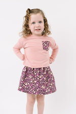 Load image into Gallery viewer, Reversible Skirt in Olive Plumrose
