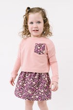 Load image into Gallery viewer, Reversible Skirt in Olive Plumrose

