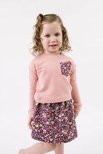 Load image into Gallery viewer, Reversible Skirt in Olive Plumrose
