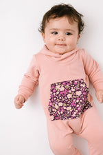 Load image into Gallery viewer, Shawl Collar Romper in Plumrose
