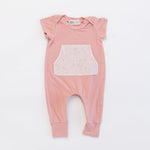 Load image into Gallery viewer, Bamboo Zipper Romper in Rose Garden
