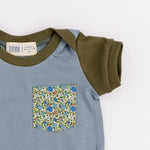 Load image into Gallery viewer, Zipper Romper in Olive Daydream
