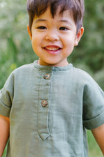 Load image into Gallery viewer, Popover Shirt in Fern Gauze
