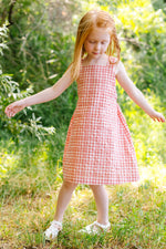 Load image into Gallery viewer, Beach Dress in Watermelon Plaid
