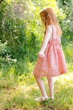 Load image into Gallery viewer, Beach Dress in Watermelon Plaid
