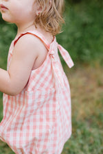 Load image into Gallery viewer, Knotted Bubble in Petal Gingham
