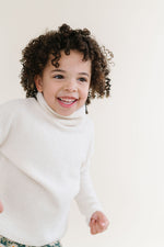 Load image into Gallery viewer, Funnel Neck Sweatshirt in Cream Sherpa
