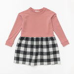 Load image into Gallery viewer, Modern Sweatshirt Dress in Pepper Gingham

