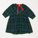 Load image into Gallery viewer, Birthday Dress in Evergreen Plaid
