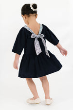 Load image into Gallery viewer, Celebration Dress in Midnight Corduroy
