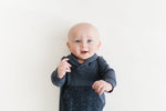 Load image into Gallery viewer, Bamboo Shawl Collar Romper in Evening
