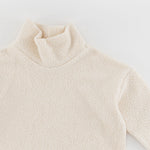 Load image into Gallery viewer, Women's Funnel Neck Sweatshirt in Cream Sherpa
