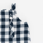 Load image into Gallery viewer, Knotted Shortall in Midnight Gingham
