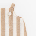 Load image into Gallery viewer, Knotted Shortall in Khaki Stripe
