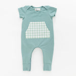 Load image into Gallery viewer, Zipper Romper in Pond
