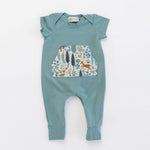 Load image into Gallery viewer, Zipper Romper in Fable
