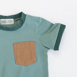 Load image into Gallery viewer, Ringer Pocket Tee in Pond
