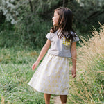 Load image into Gallery viewer, Midi Skirt in Citron Blooms
