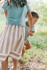 Load image into Gallery viewer, Midi Skirt in Fawn Stripe
