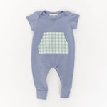 Load image into Gallery viewer, Zipper Romper in Periwinkle
