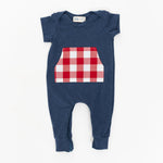 Load image into Gallery viewer, Zipper Romper in Americana
